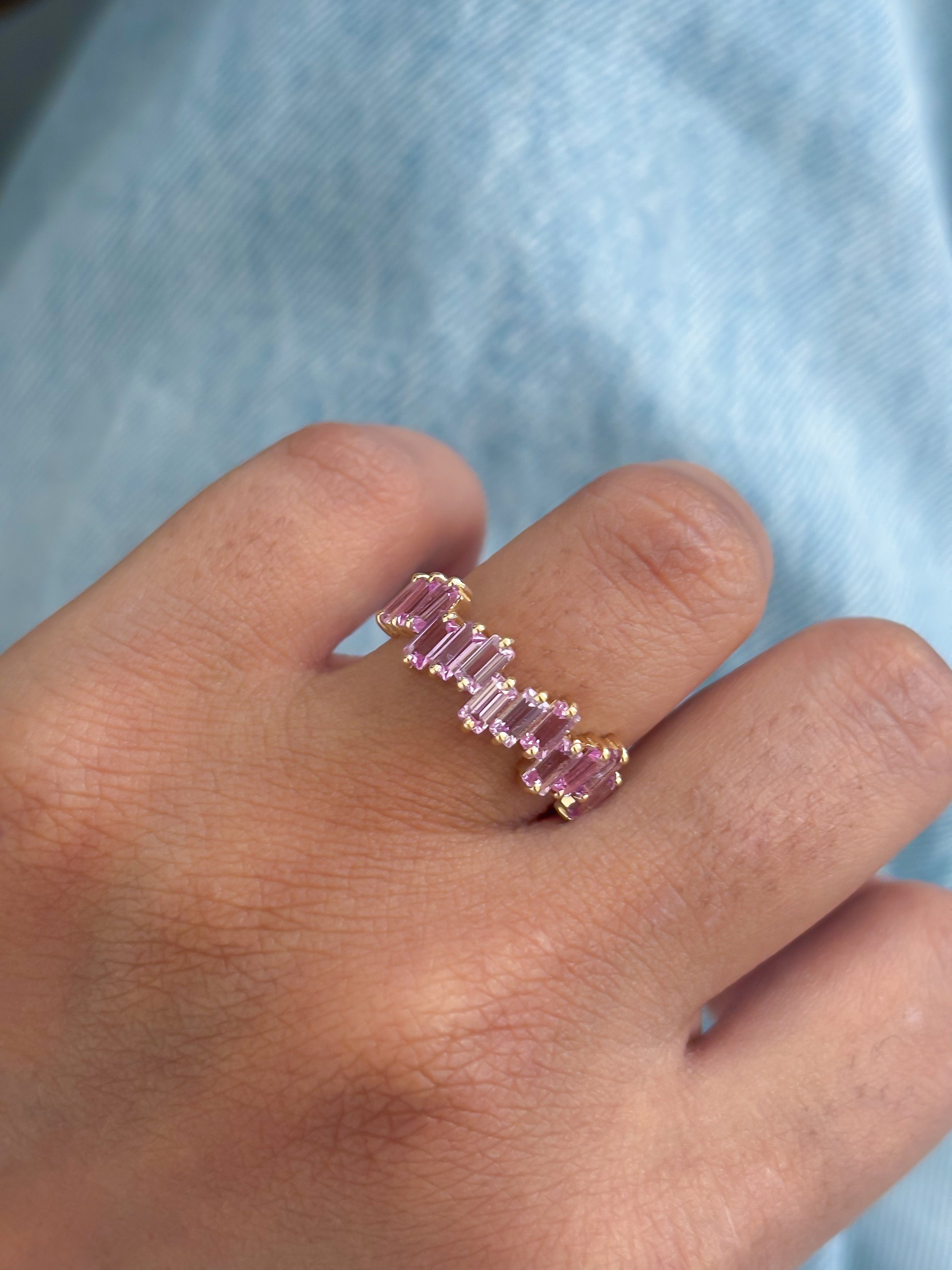 JPRG-4448/11053 Pink Sapphire Ring | 14K