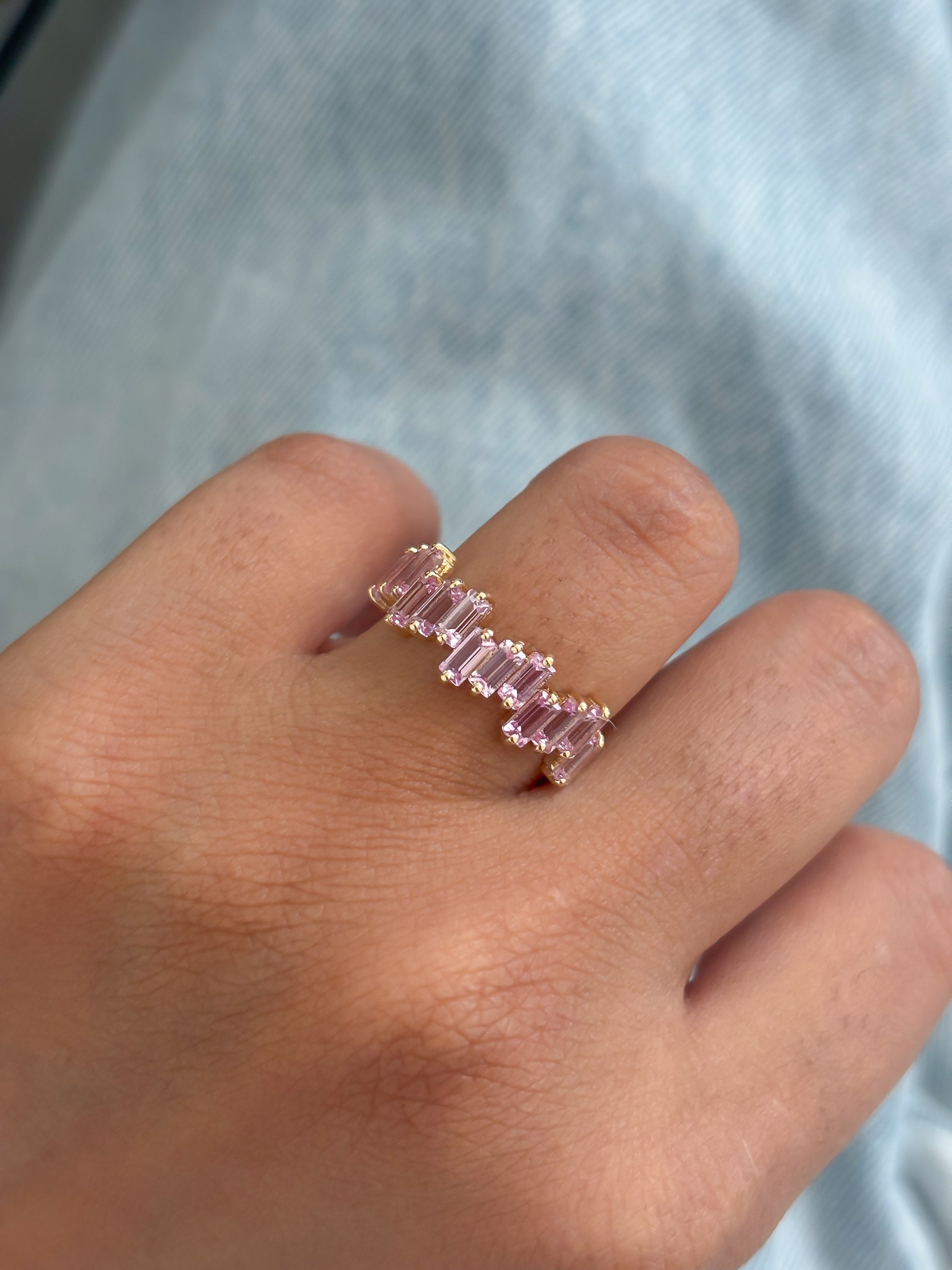 JPRG-4449/11054 Pink Sapphire Ring | 14K