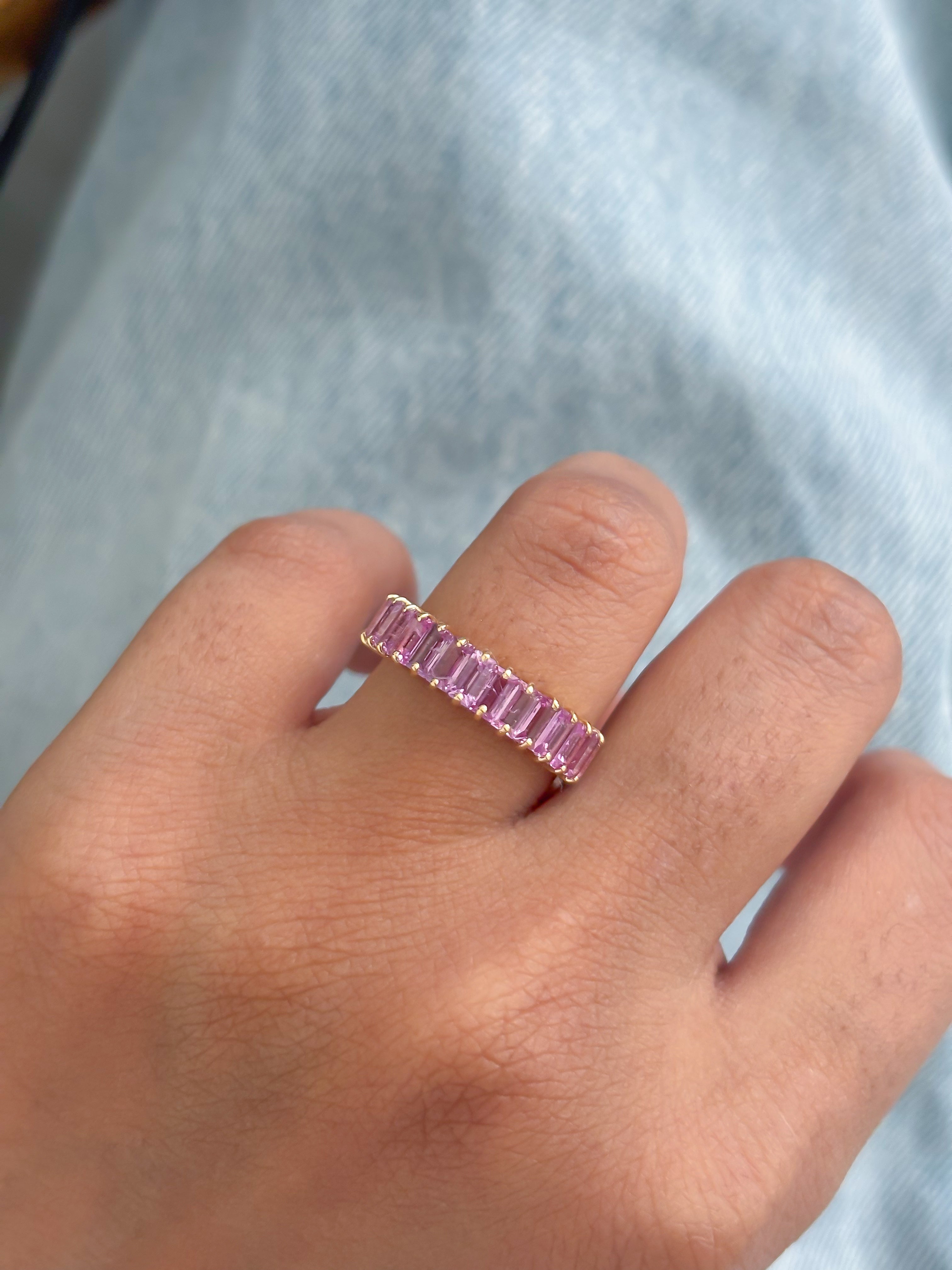 JPRG-4455/11060 Pink Sapphire Ring | 18K
