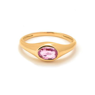 JPRG-4461/11079 Pink Sapphire Ring | 14K