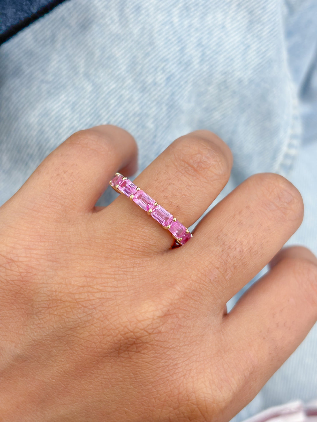 JPRG-4467/11106 Pink Sapphire Ring | 14K