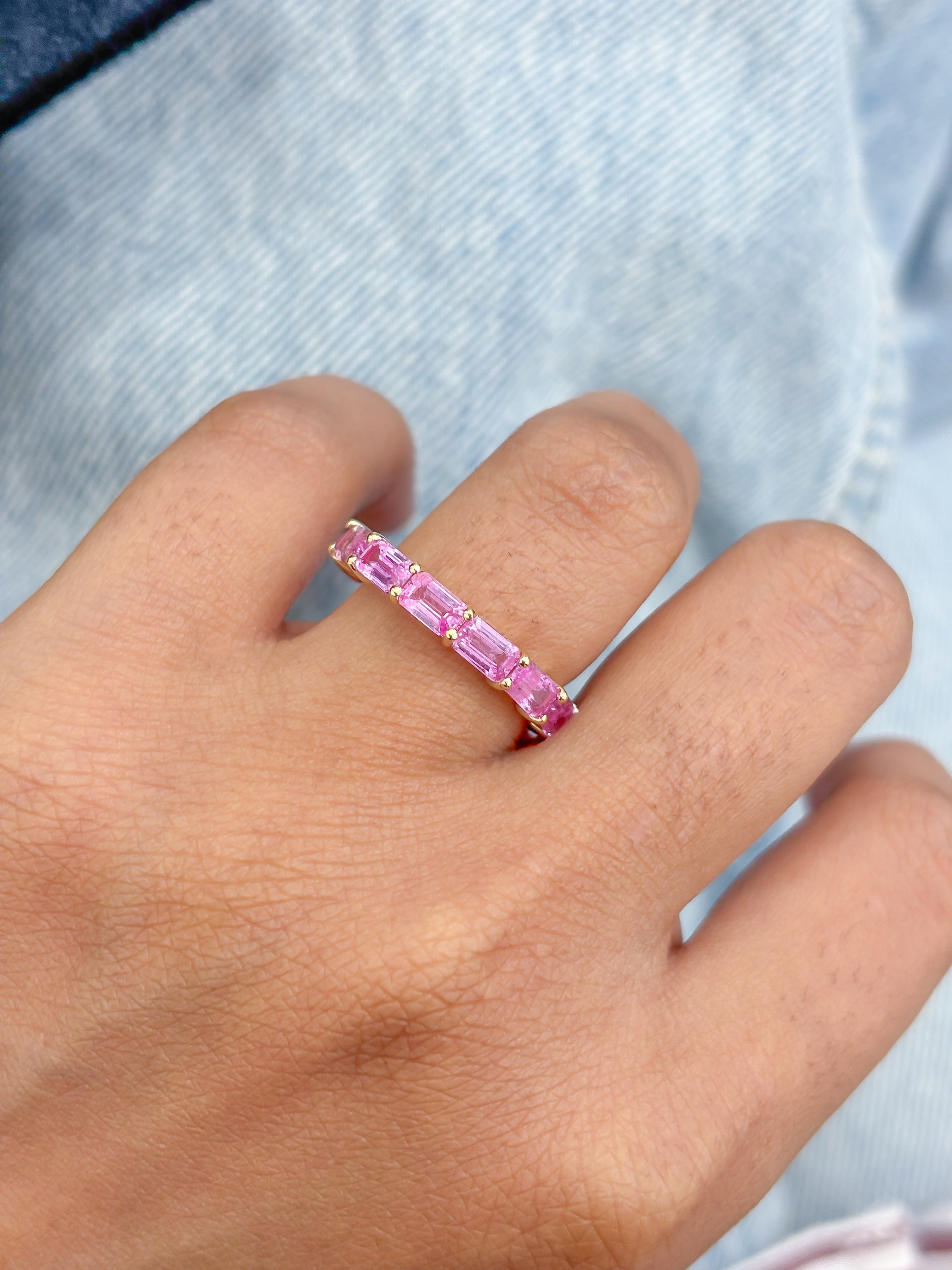 JPRG-4467/11106 Pink Sapphire Ring | 14K