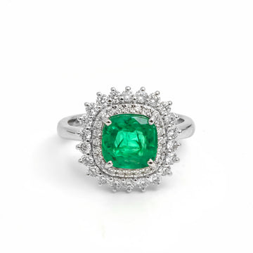 JPRG-4471/11110 Emerald Diamond Ring | 18K