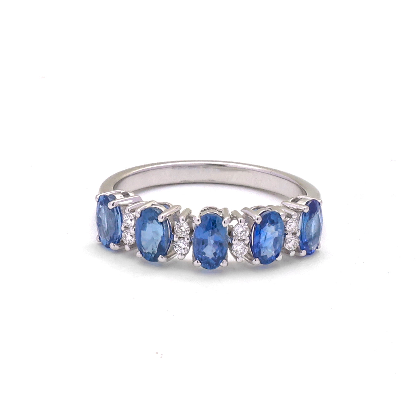 JPRG-4476/11124 Blue Sapphire Diamond Ring | 18K