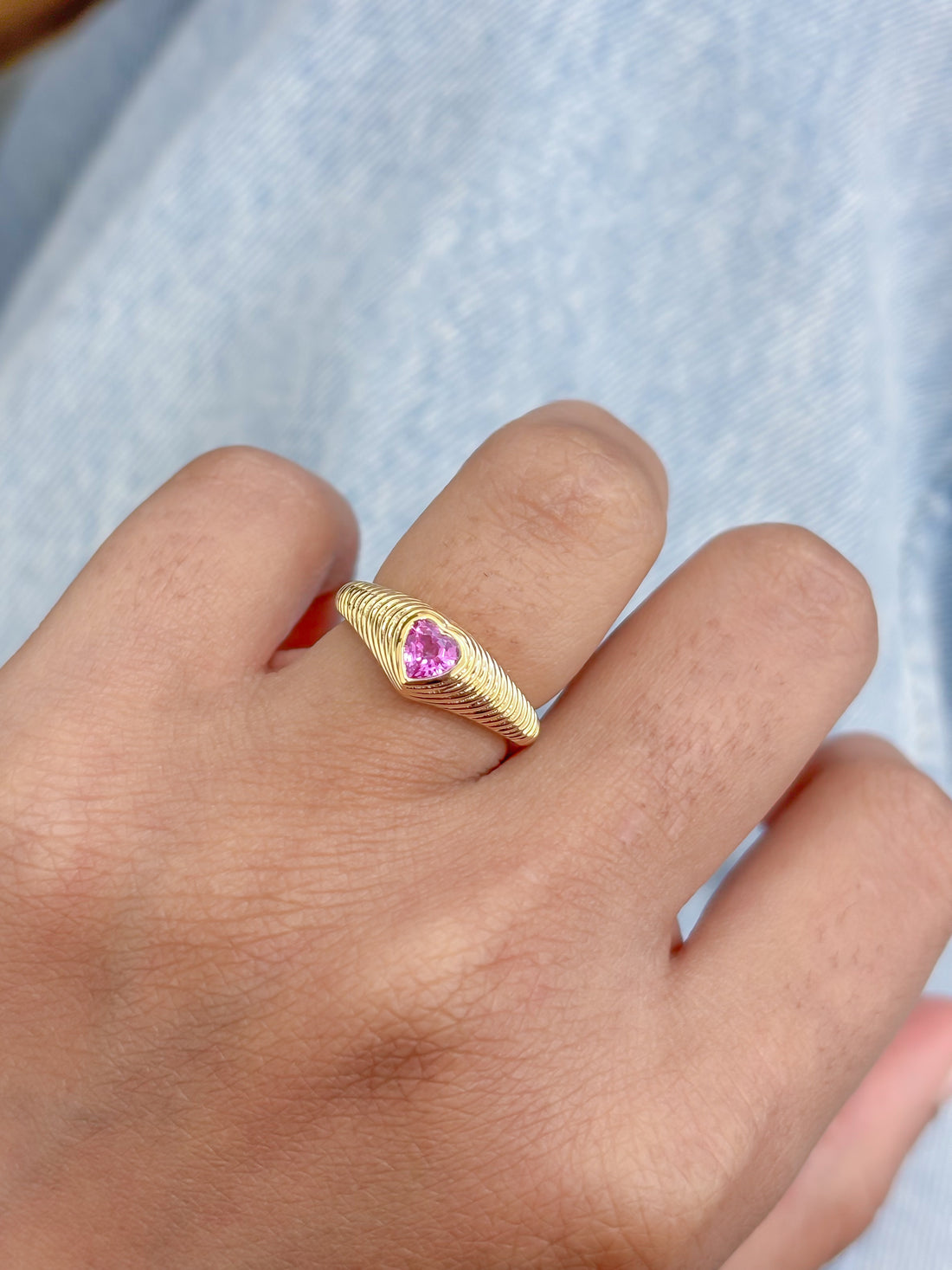JPRG-4481/11129 Pink Sapphire Ring | 18K
