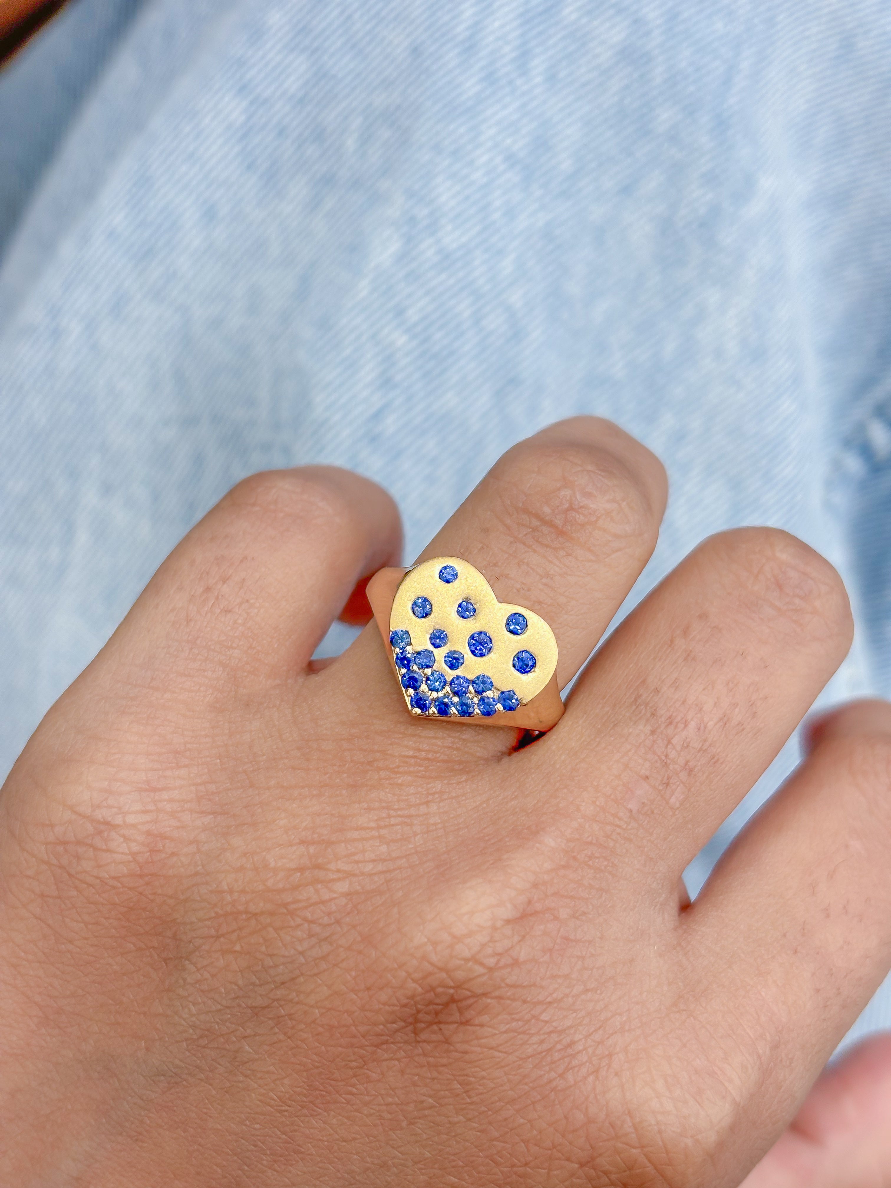 JPRG-4483/11131 Blue Sapphire Ring | 18K