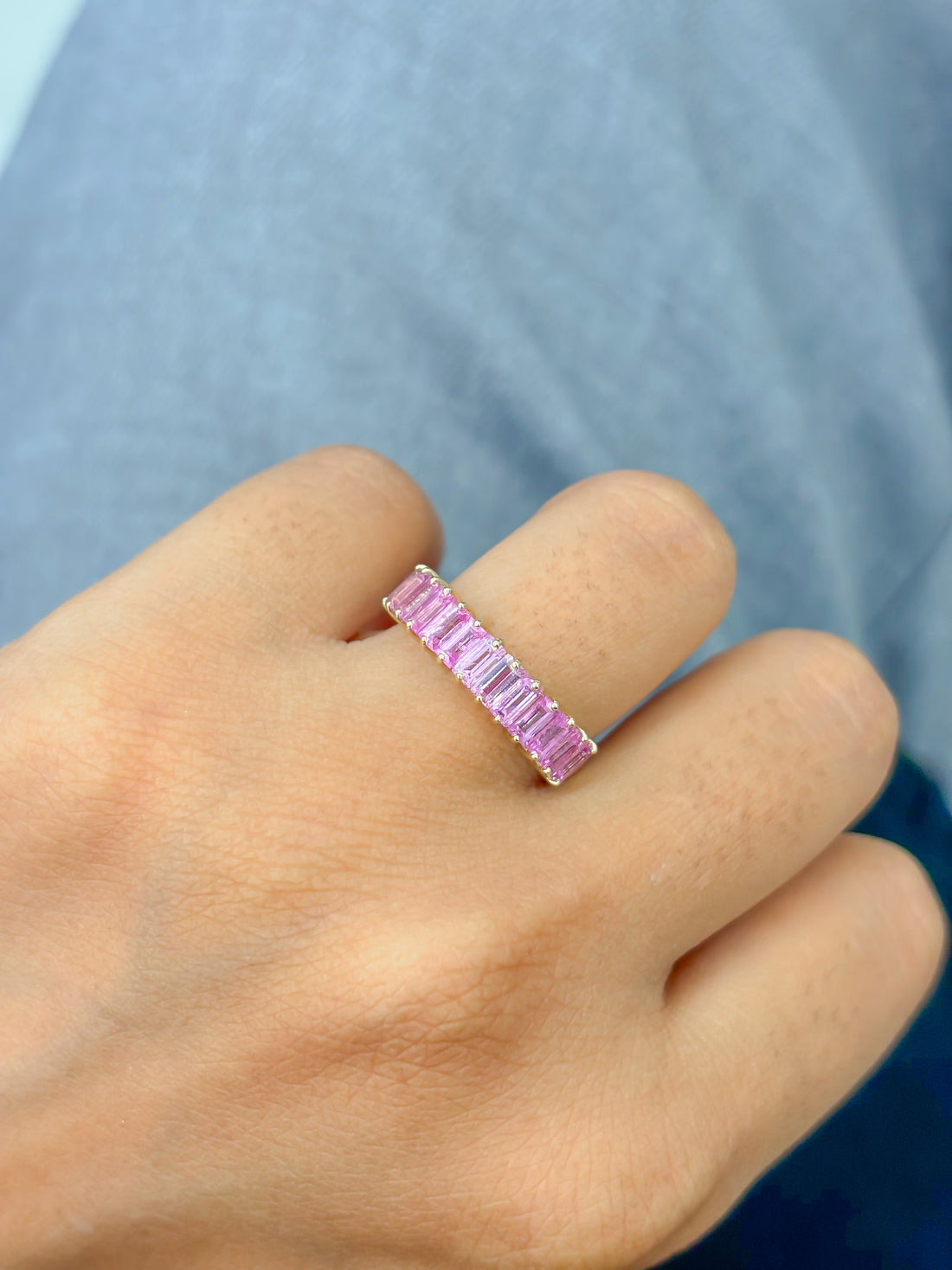 JPRG-4496/11163 Pink Sapphire Ring | 14K