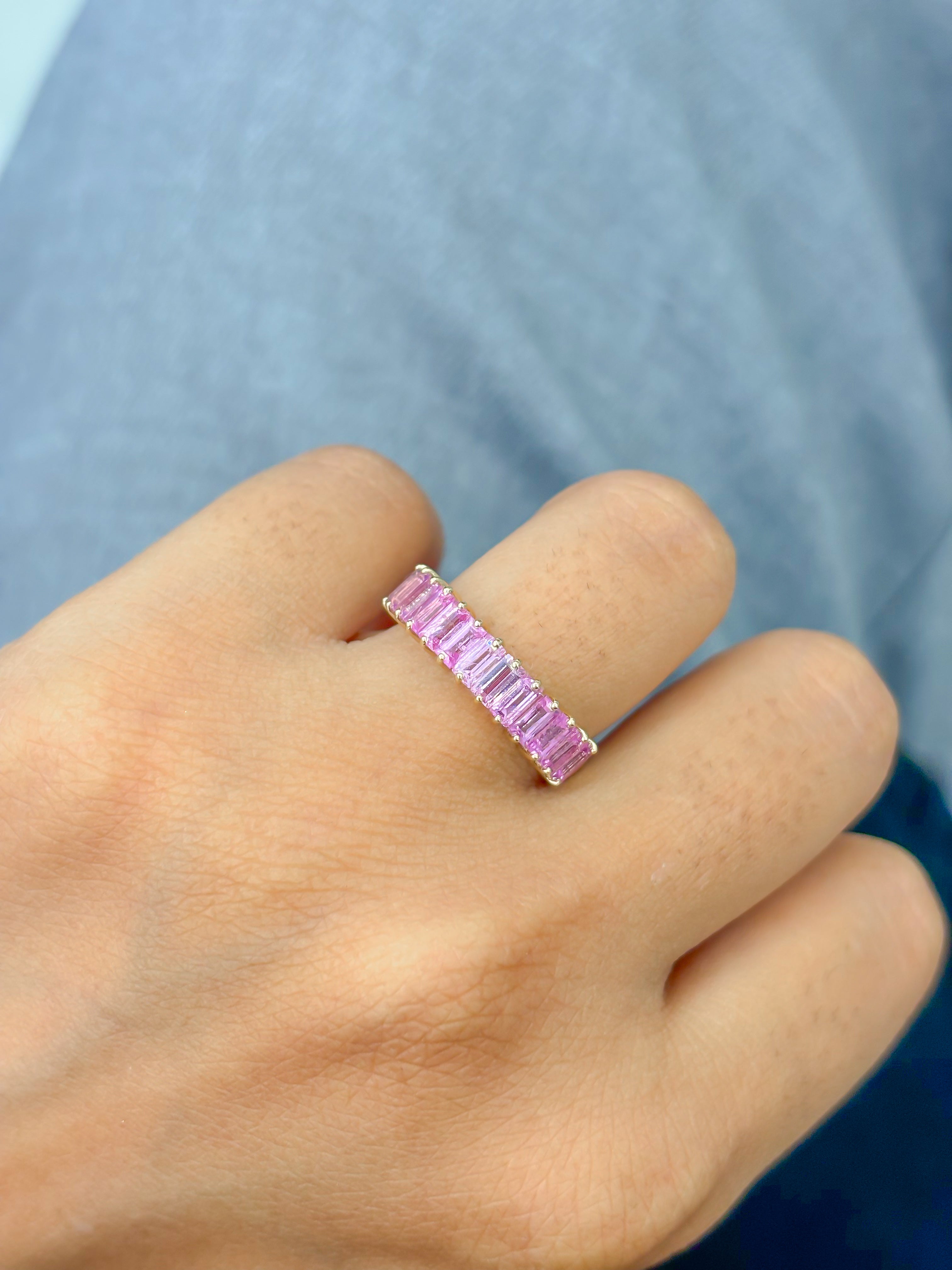 JPRG-4496/11163 Pink Sapphire Ring | 14K