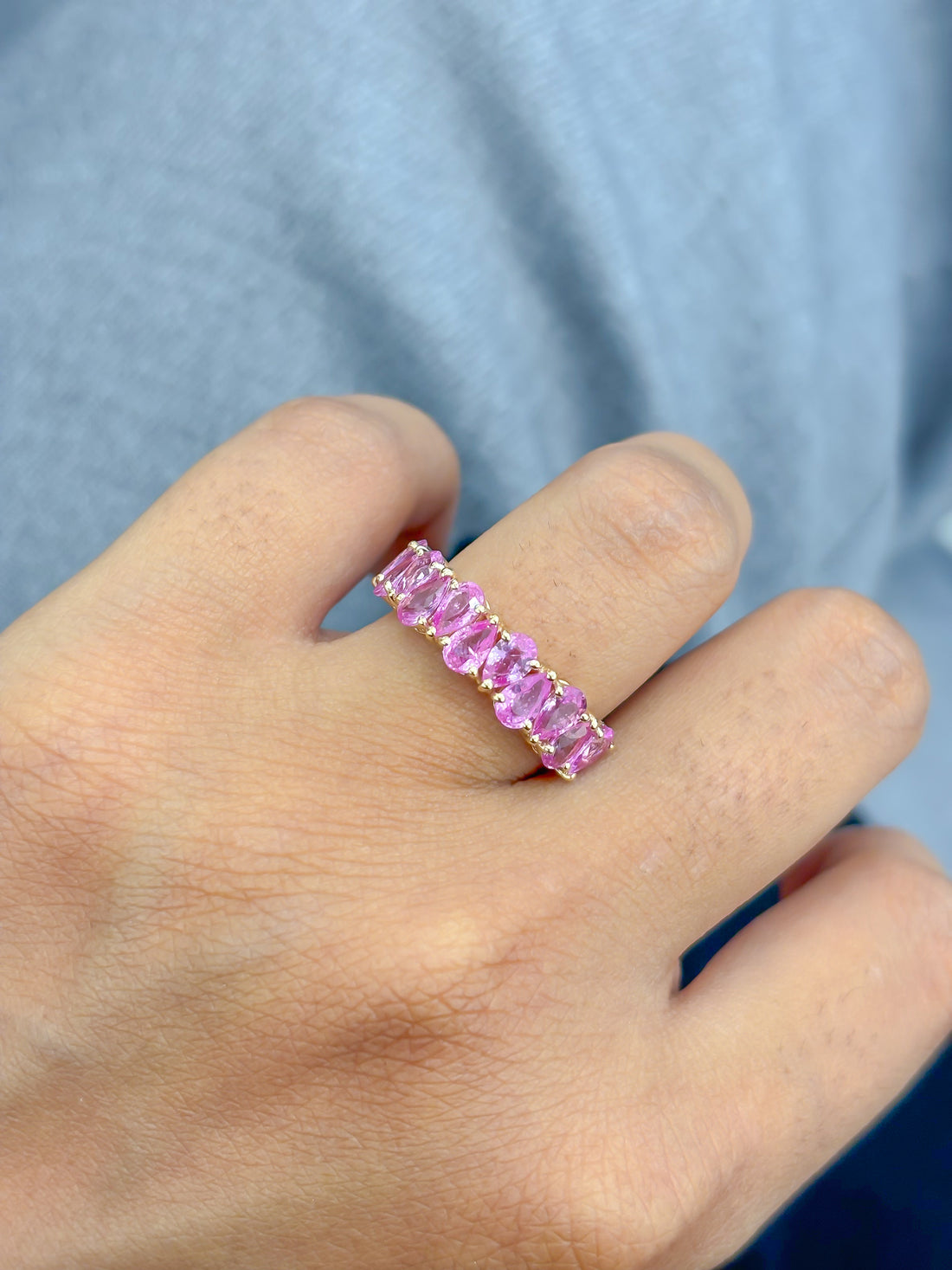 JPRG-4500/11167 Pink Sapphire Ring | 14K