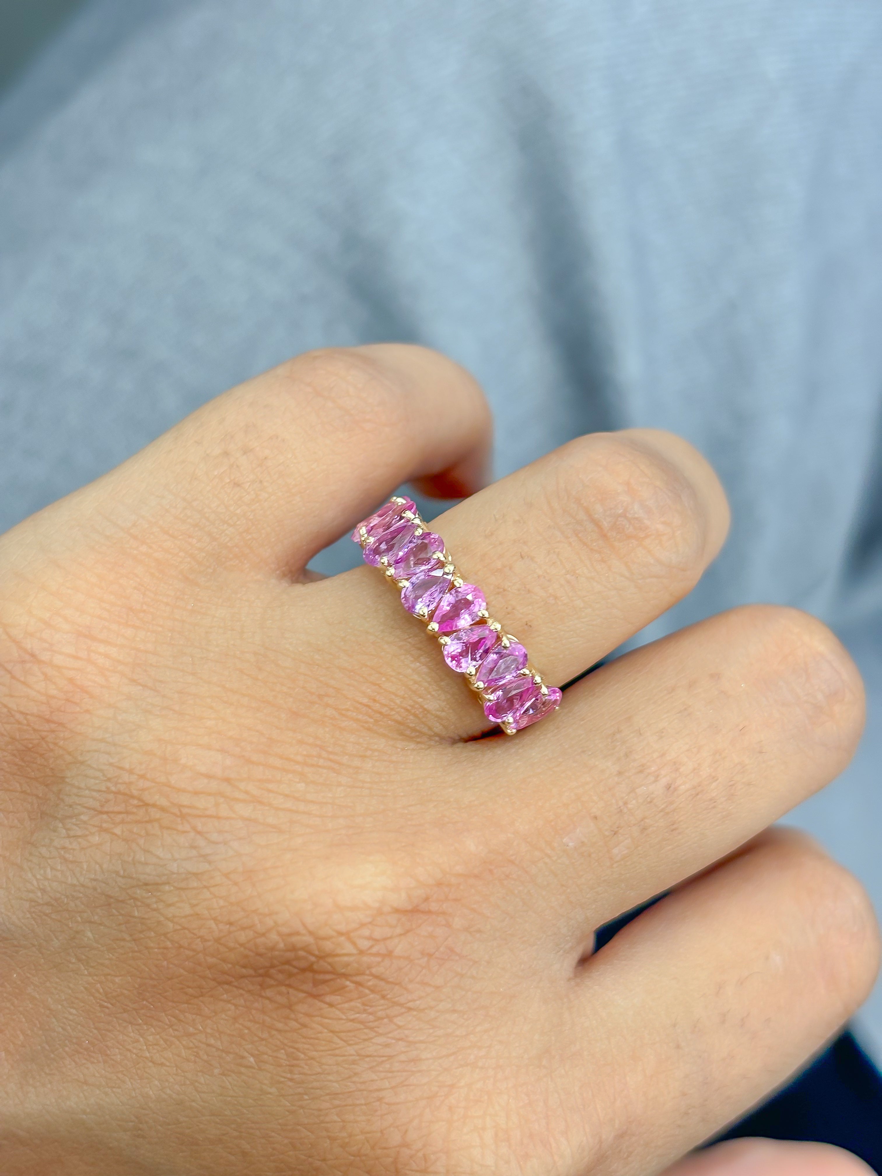 JPRG-4508/11175 Pink Sapphire Ring | 14K