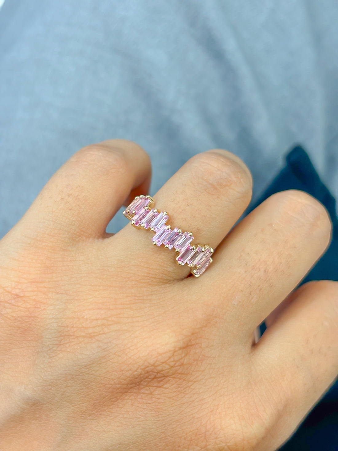 JPRG-4510/11177 Pink Sapphire Ring | 14K