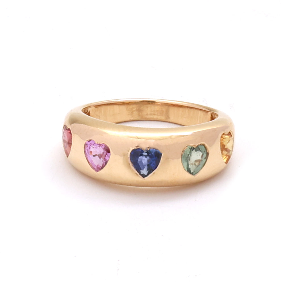 JPRG-4528/11212 Rainbow Sapphire Ring | 18K