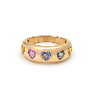 JPRG-4529/11213 Rainbow Sapphire Ring | 18K