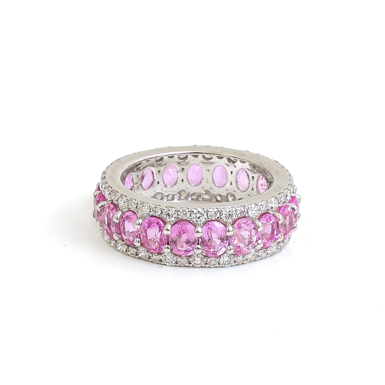 JPRG-4532/11216 Pink Sapphire Diamond Ring | 18K
