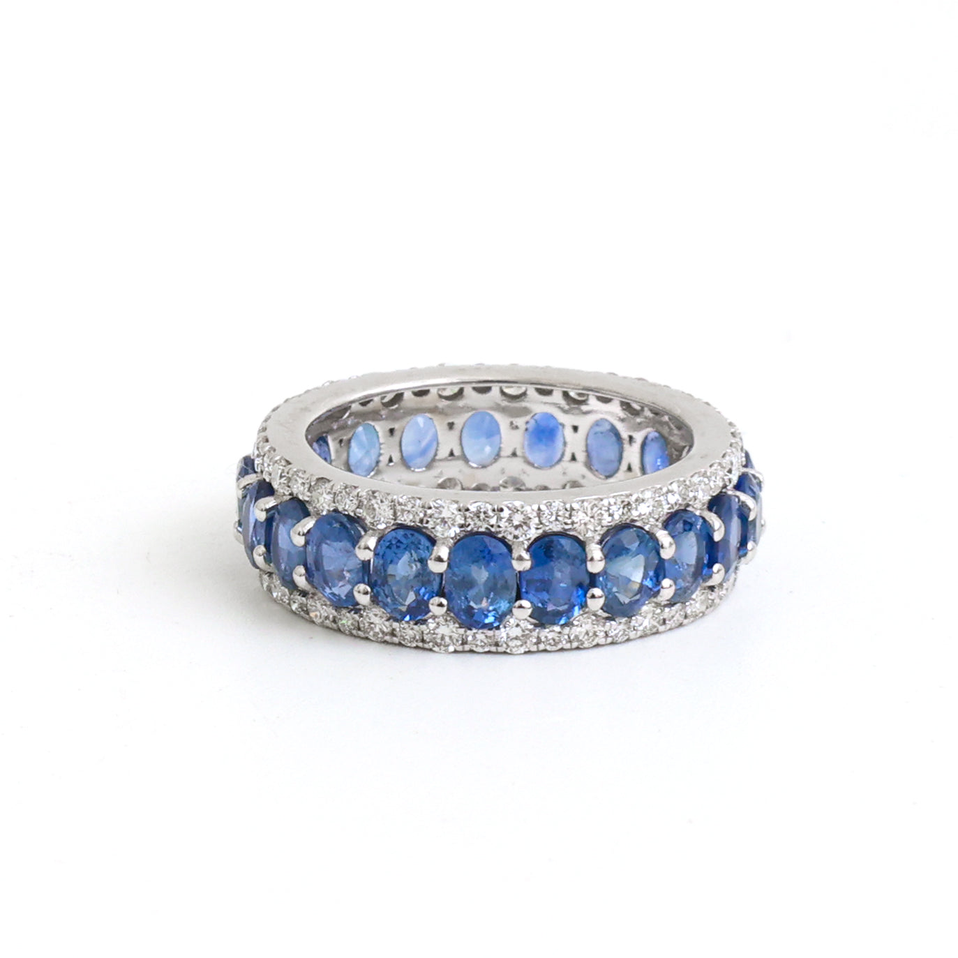 JPRG-4533/11217 Blue Sapphire Diamond Ring | 18K