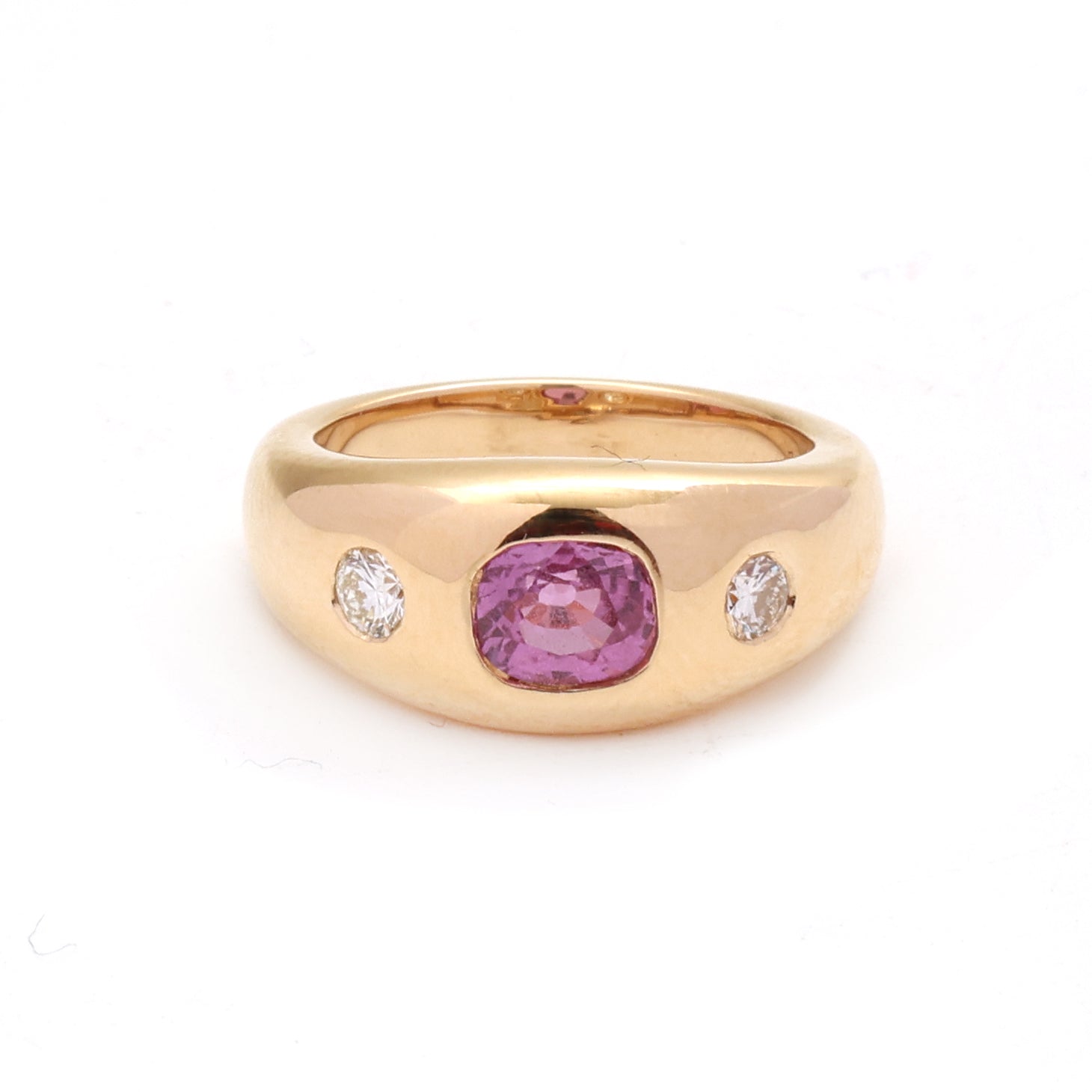 JPRG-4534/11219 Diamond Pink Sapphire Ring | 18K