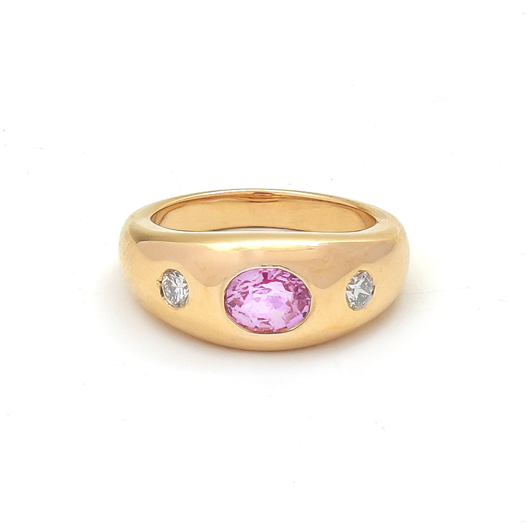 JPRG-4535/11220 Diamond Pink Sapphire Ring | 18K