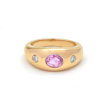 JPRG-4535/11220 Diamond Pink Sapphire Ring | 18K