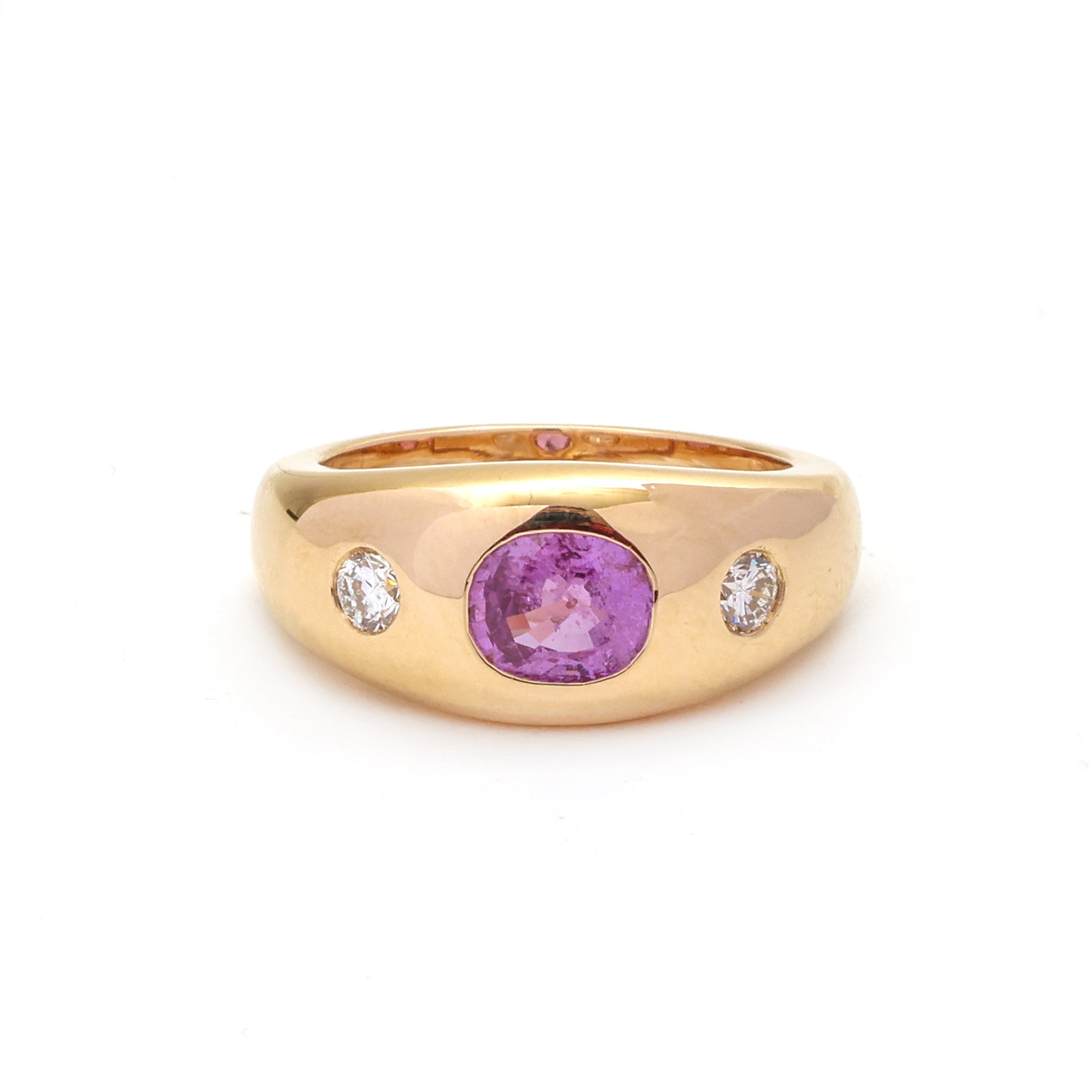 JPRG-4536/11221 Diamond Pink Sapphire Ring | 18K