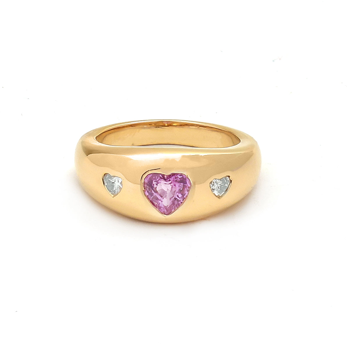 JPRG-4538/11223 Diamond Pink Sapphire Ring | 18K