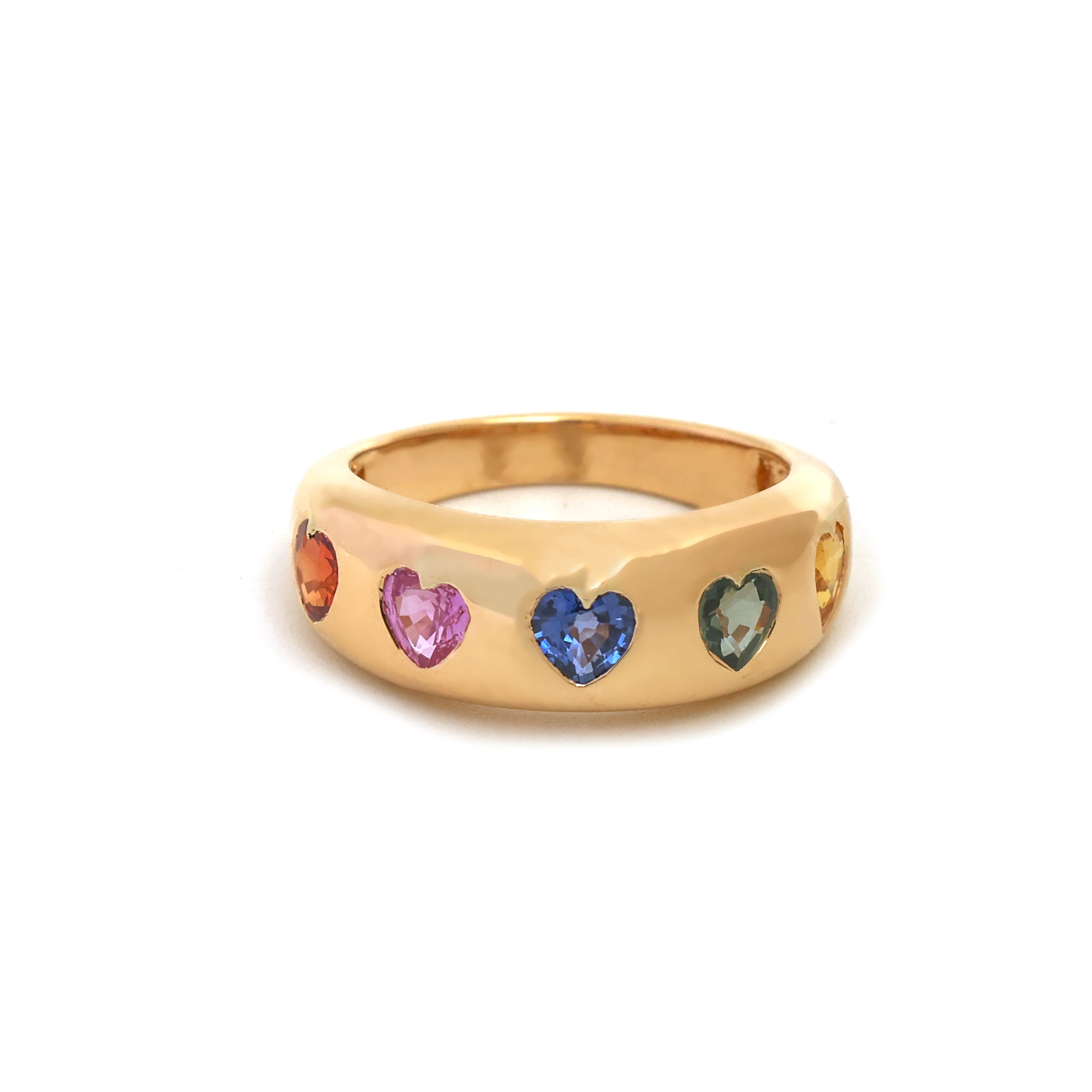JPRG-4545/11233 Rainbow Sapphire Ring | 14K