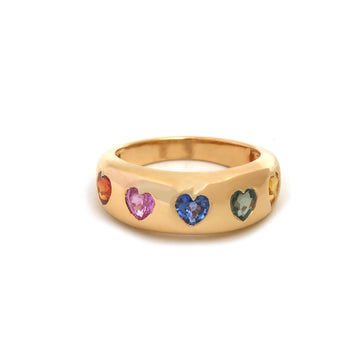 JPRG-4545/11233 Rainbow Sapphire Ring | 14K