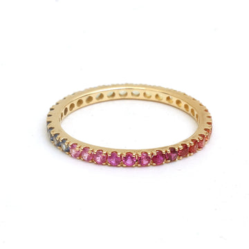JPRG-4555/11252 Rainbow Sapphire Ring | 18K