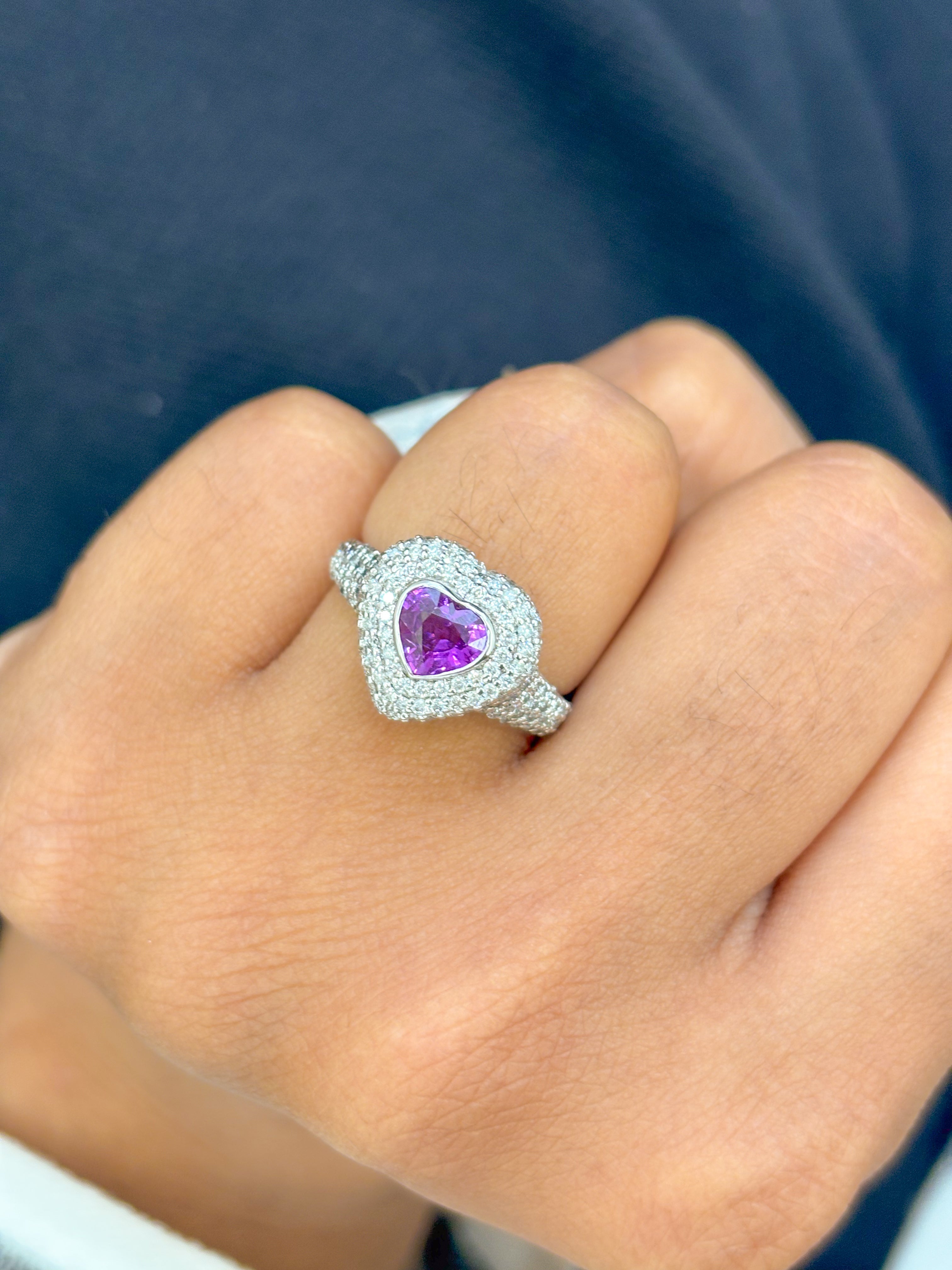 JPRG-460/1447 Pink Sapphire Ring | 18K