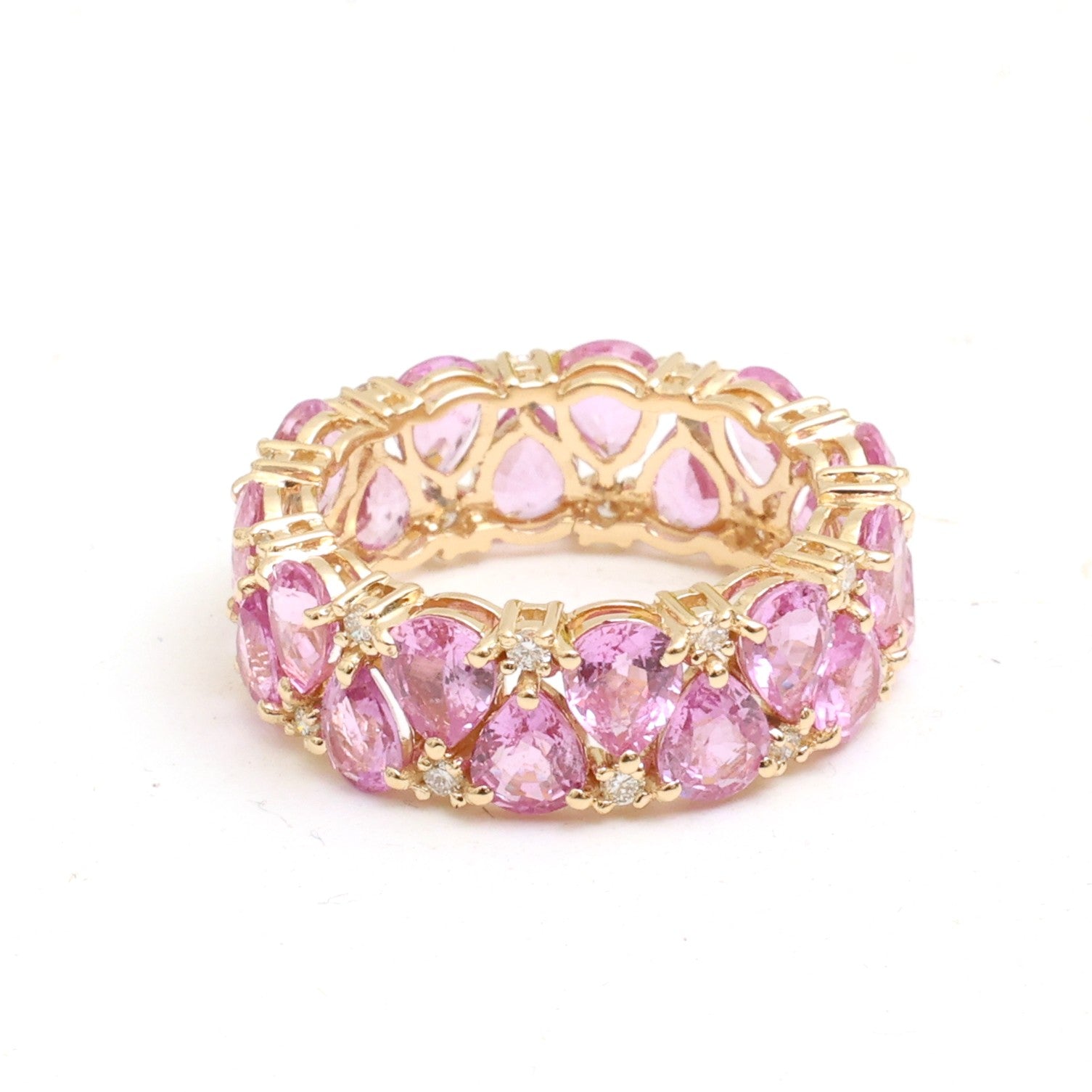 JPRG-4614/11356 Pink Sapphire Diamond Ring | 18K