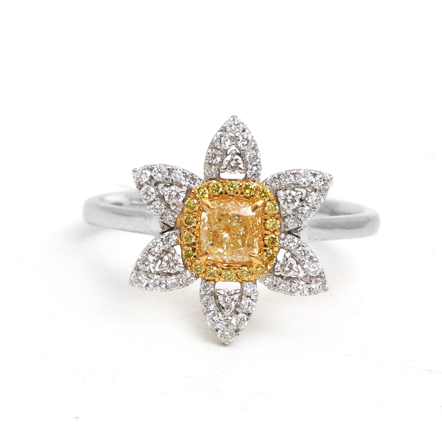 JPRG-4647/11417 Diamond Yellow Diamond Ring | 18K