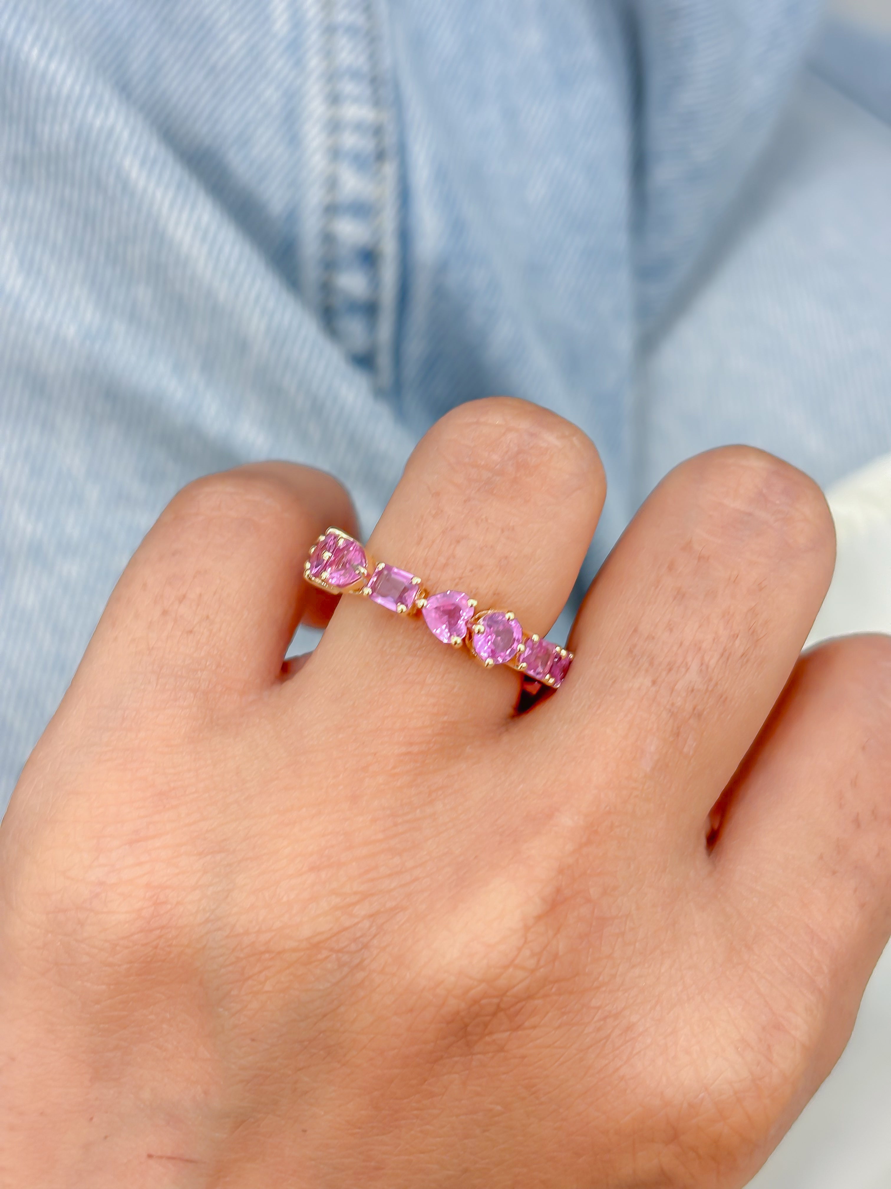 JPRG-4654/11431 Pink Sapphire Ring | 18K