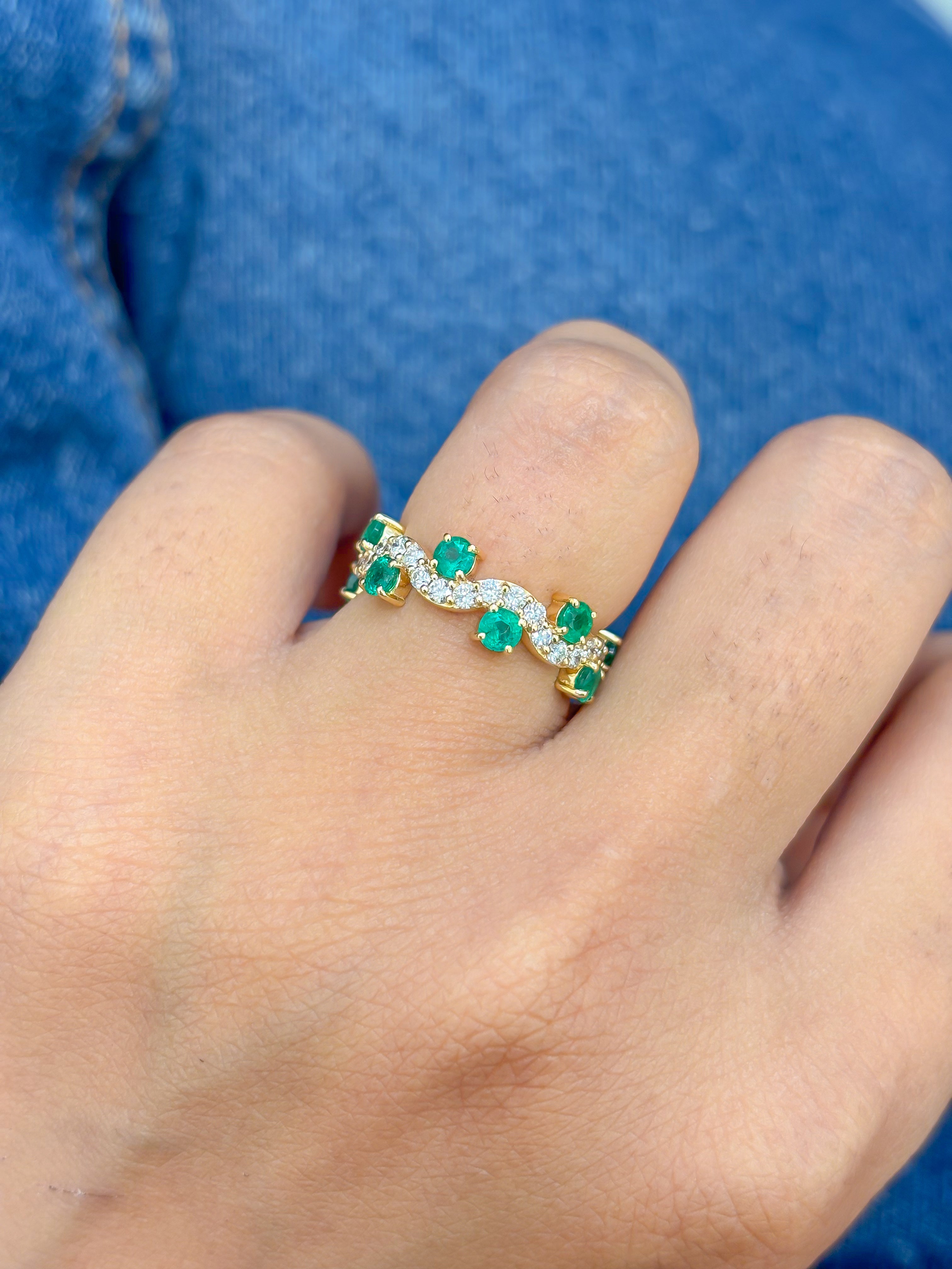 JPRG-4663/11444 Emerald Diamond Ring | 18K