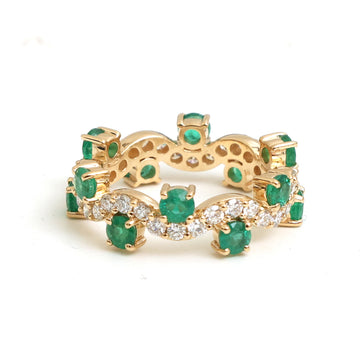 JPRG-4663/11444 Emerald Diamond Ring | 18K