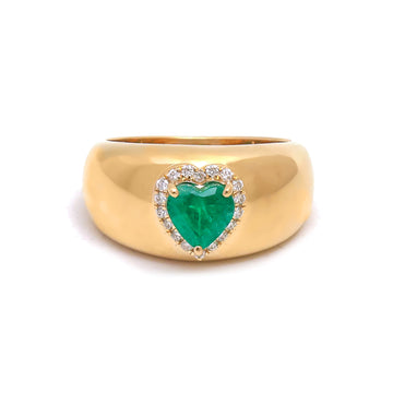 JPRG-4718/11558 Emerald Diamond Ring | 18K