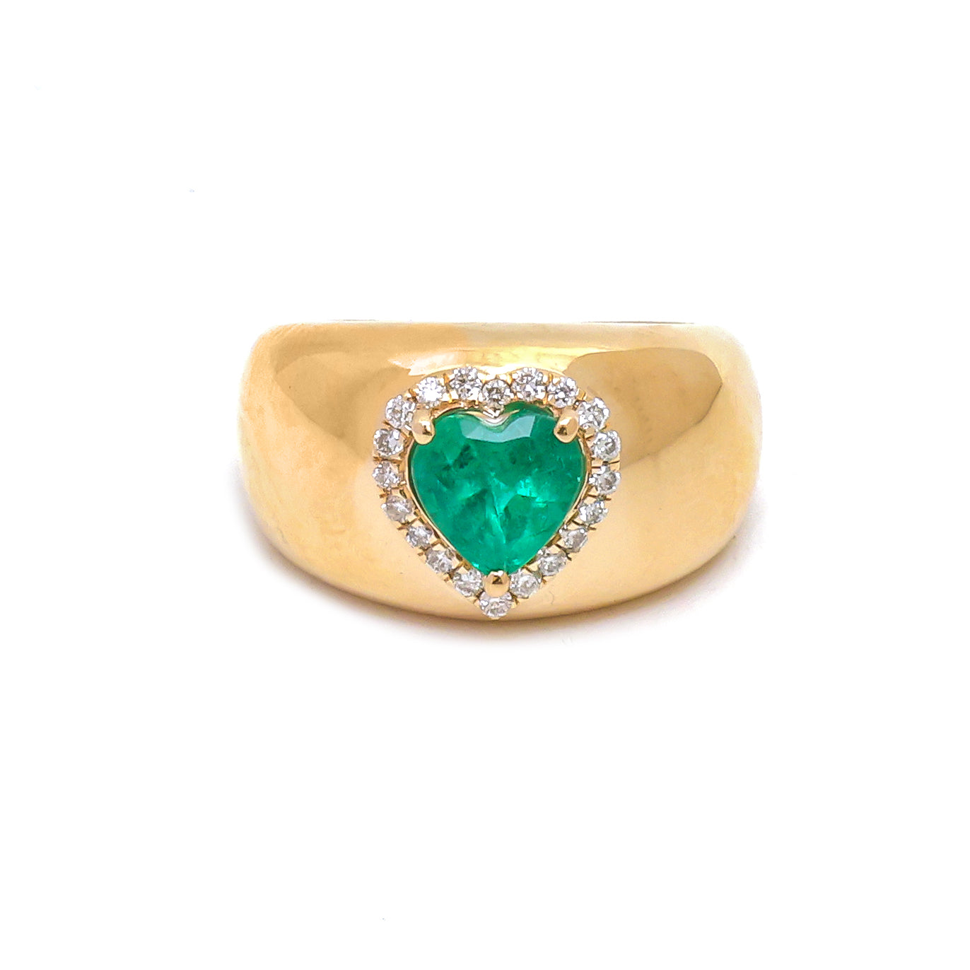 JPRG-4719/11559 Emerald Diamond Ring | 18K