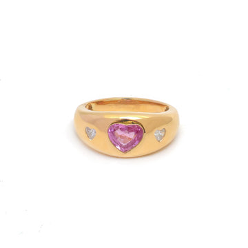 JPRG-4722/11562 Pink Sapphire Diamond Ring | 18K