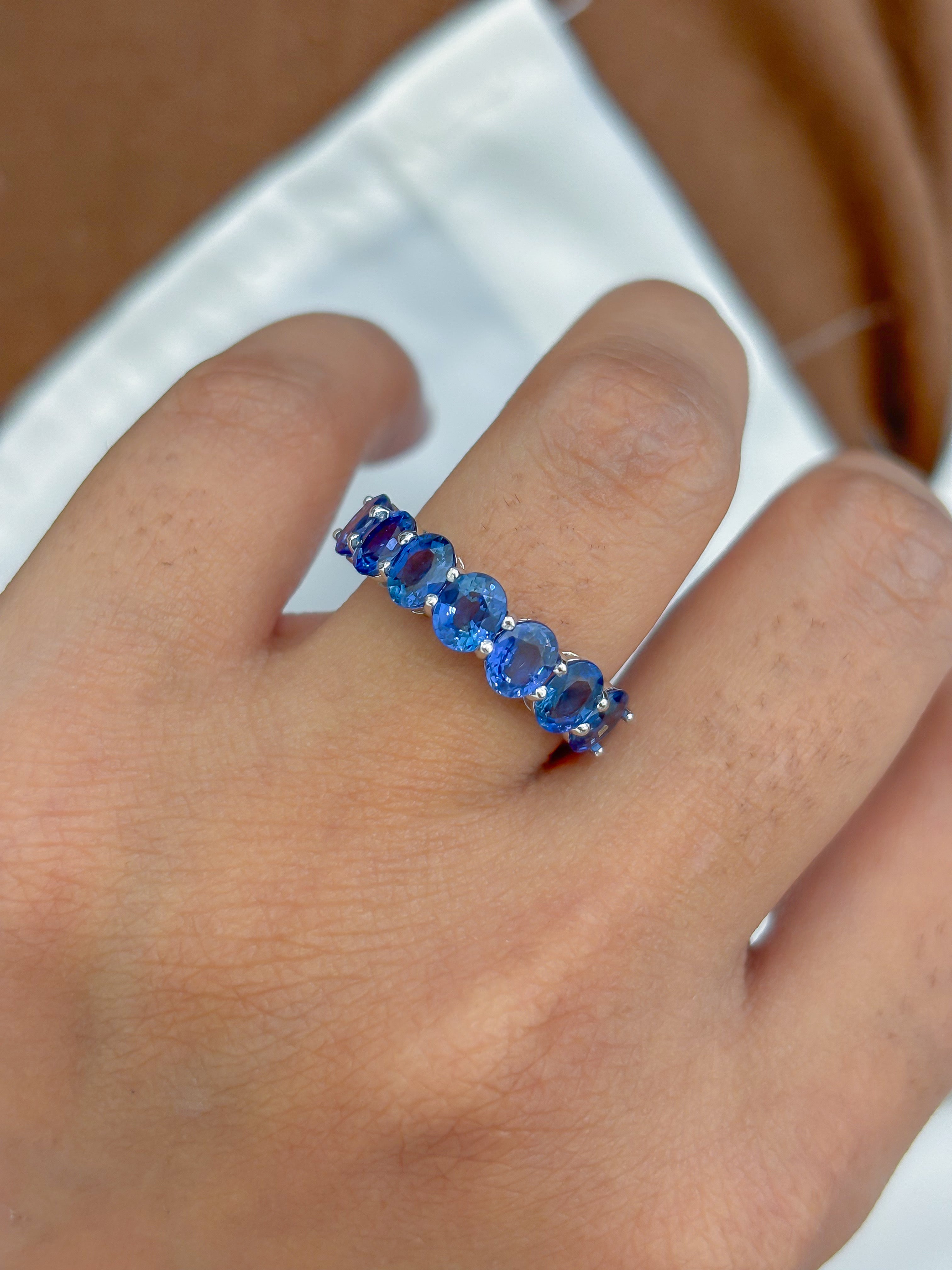 JPRG-4730/11597 Blue Sapphire Ring | 18K