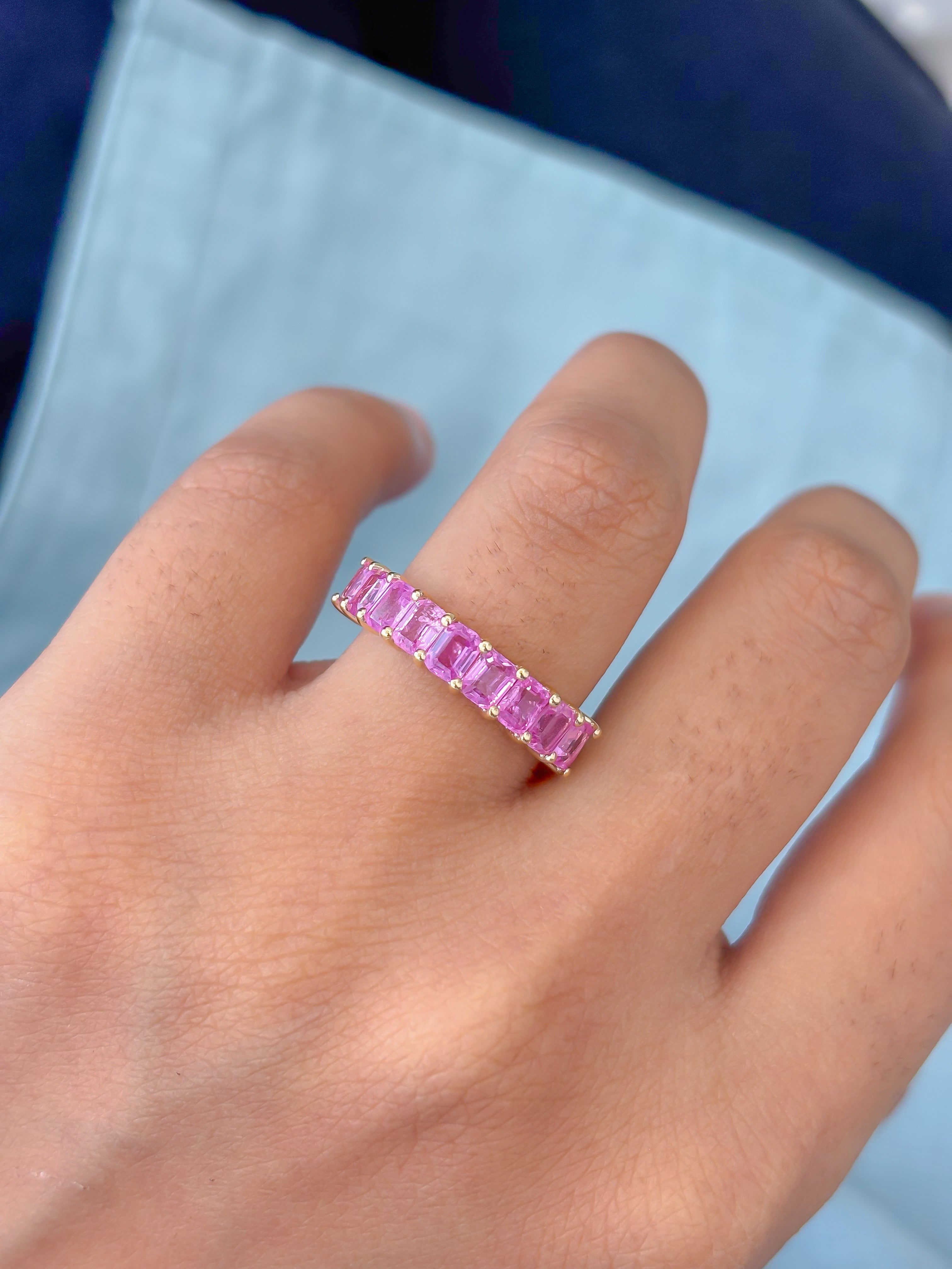 JPRG-4735/11621 Pink Sapphire Ring | 14K
