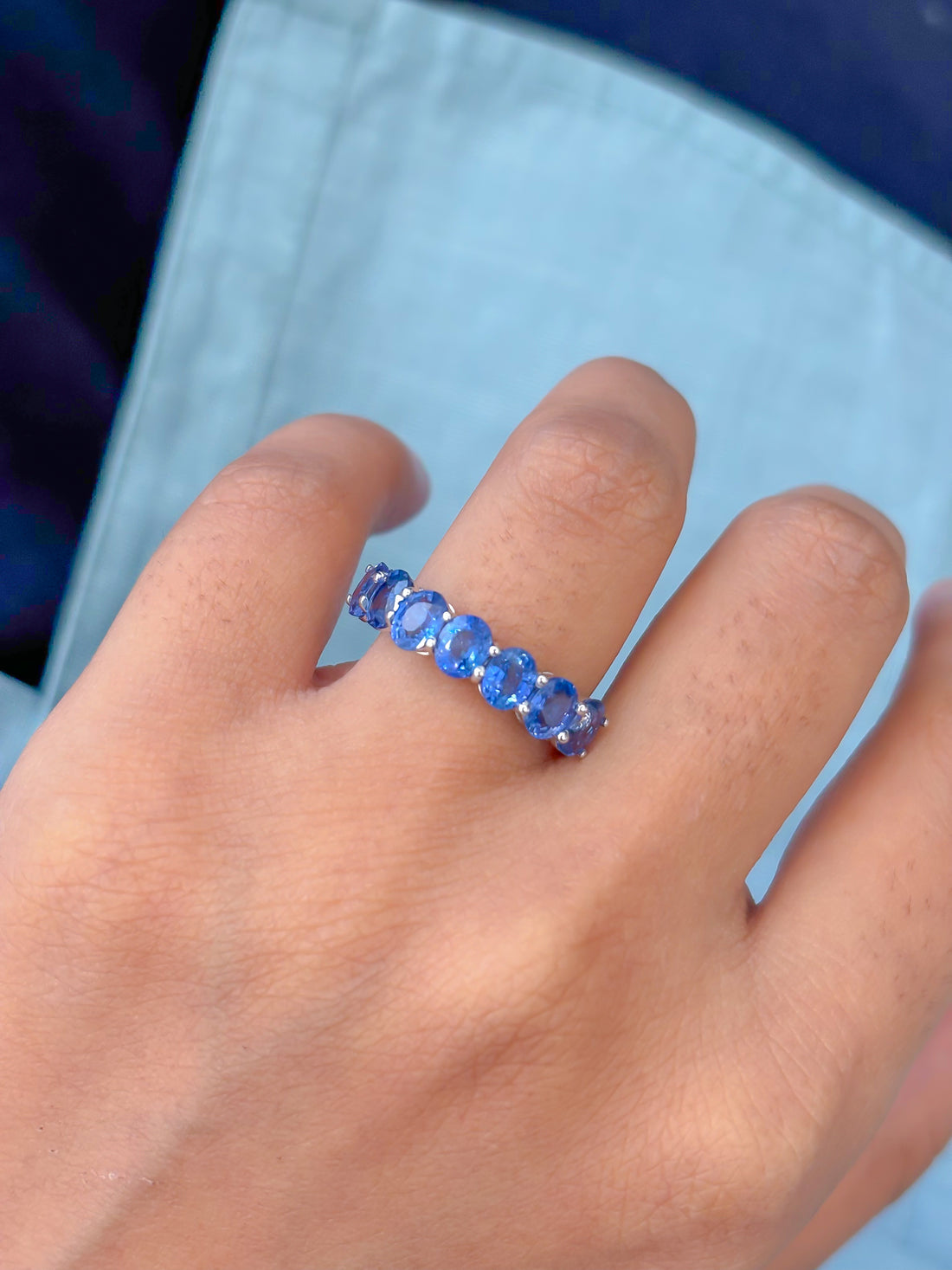 JPRG-4738/11625 Blue Sapphire Ring | 18K