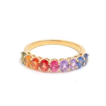 JPRG-4740/11629 Rainbow Sapphire Ring | 18K