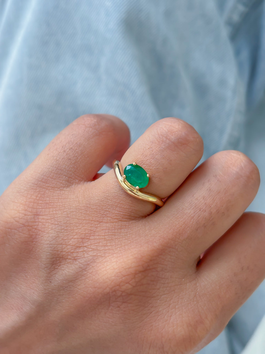 JPRG-4792/11700 Emerald Ring | 18K