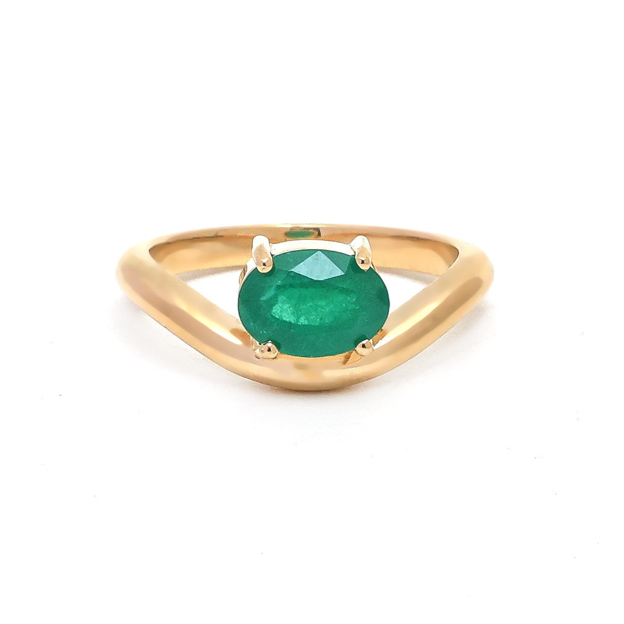 JPRG-4792/11700 Emerald Ring | 18K