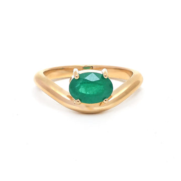 JPRG-4792/11700 Emerald Ring | 18K
