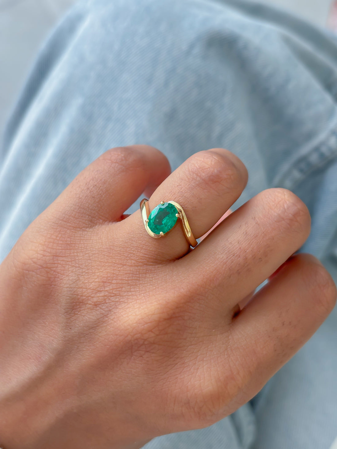JPRG-4794/11702 Emerald Ring | 18K