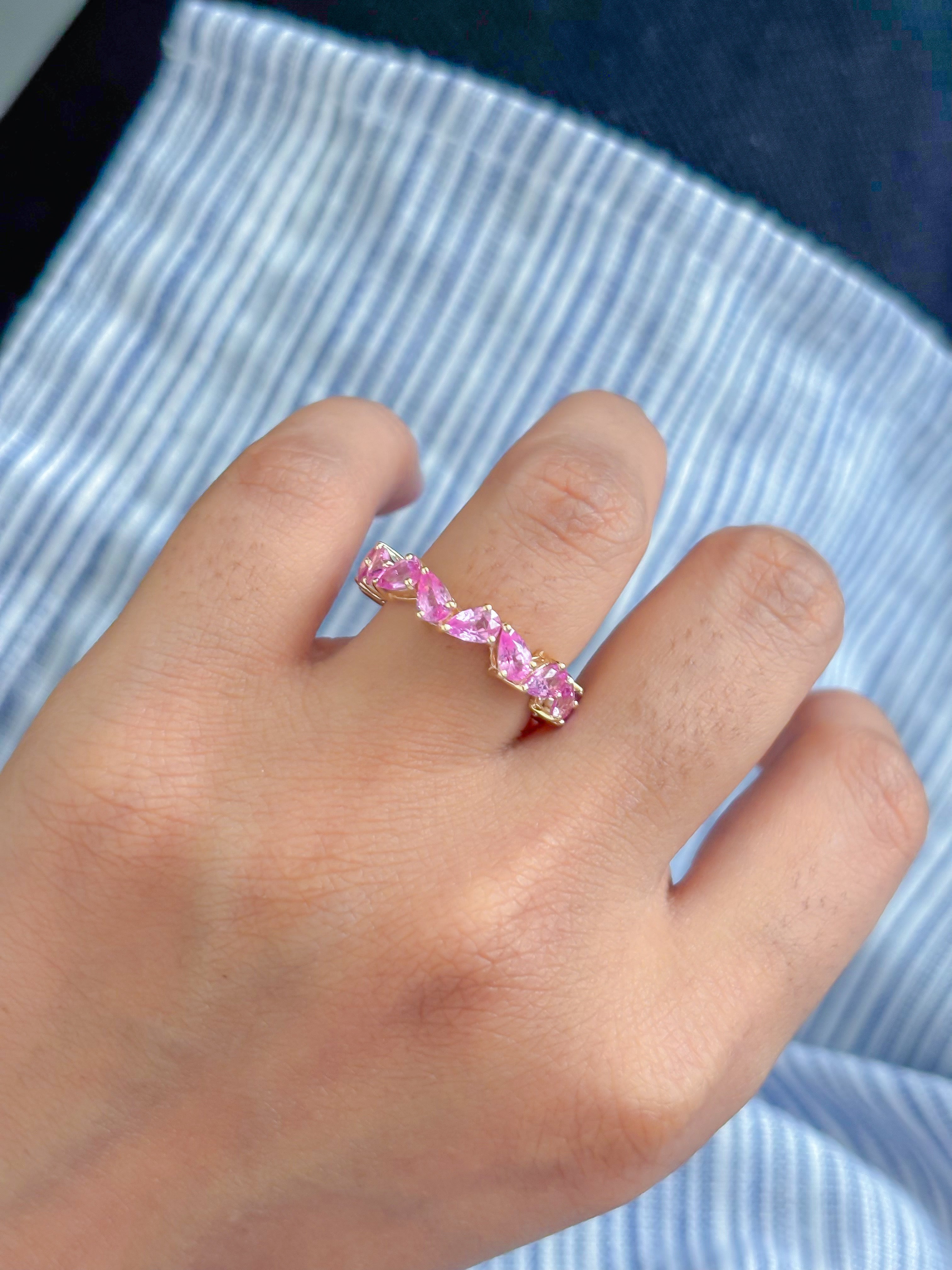 JPRG-4801/11724 Pink Sapphire Ring | 14K