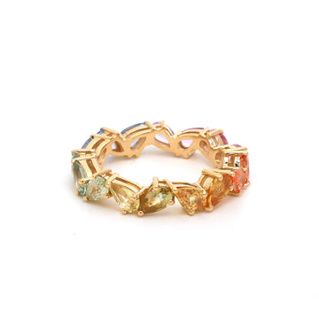 JPRG-4802/11725 Rainbow Sapphire Ring | 14K