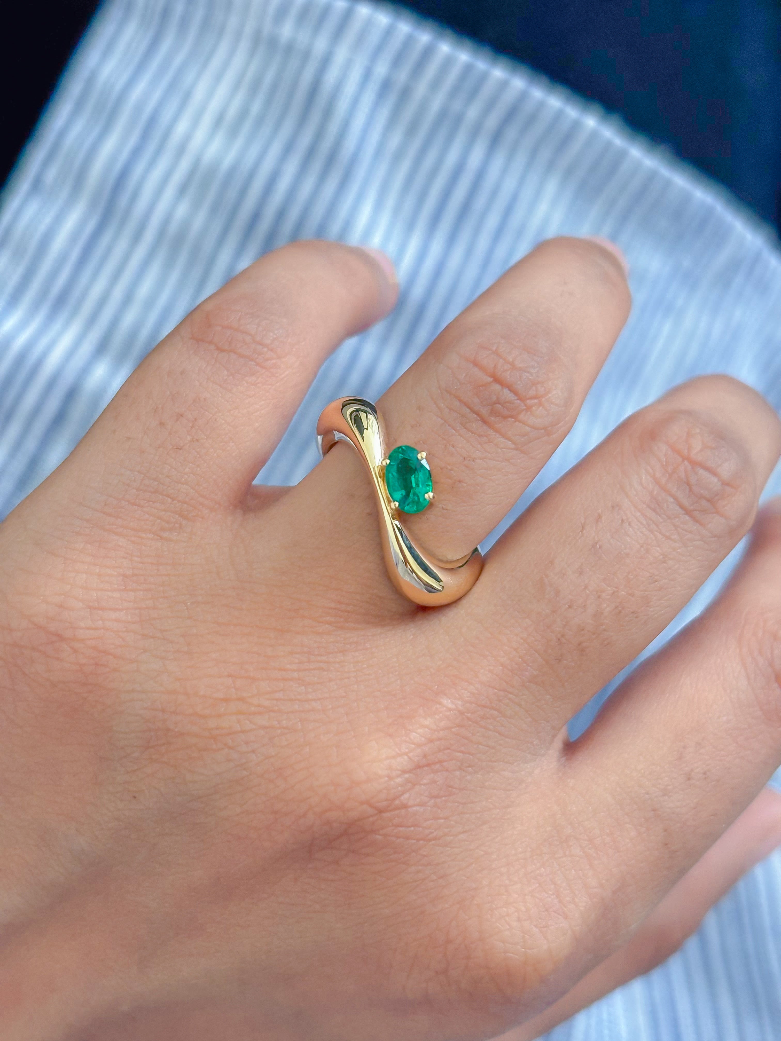 JPRG-4805/11728 Emerald Ring | 18K