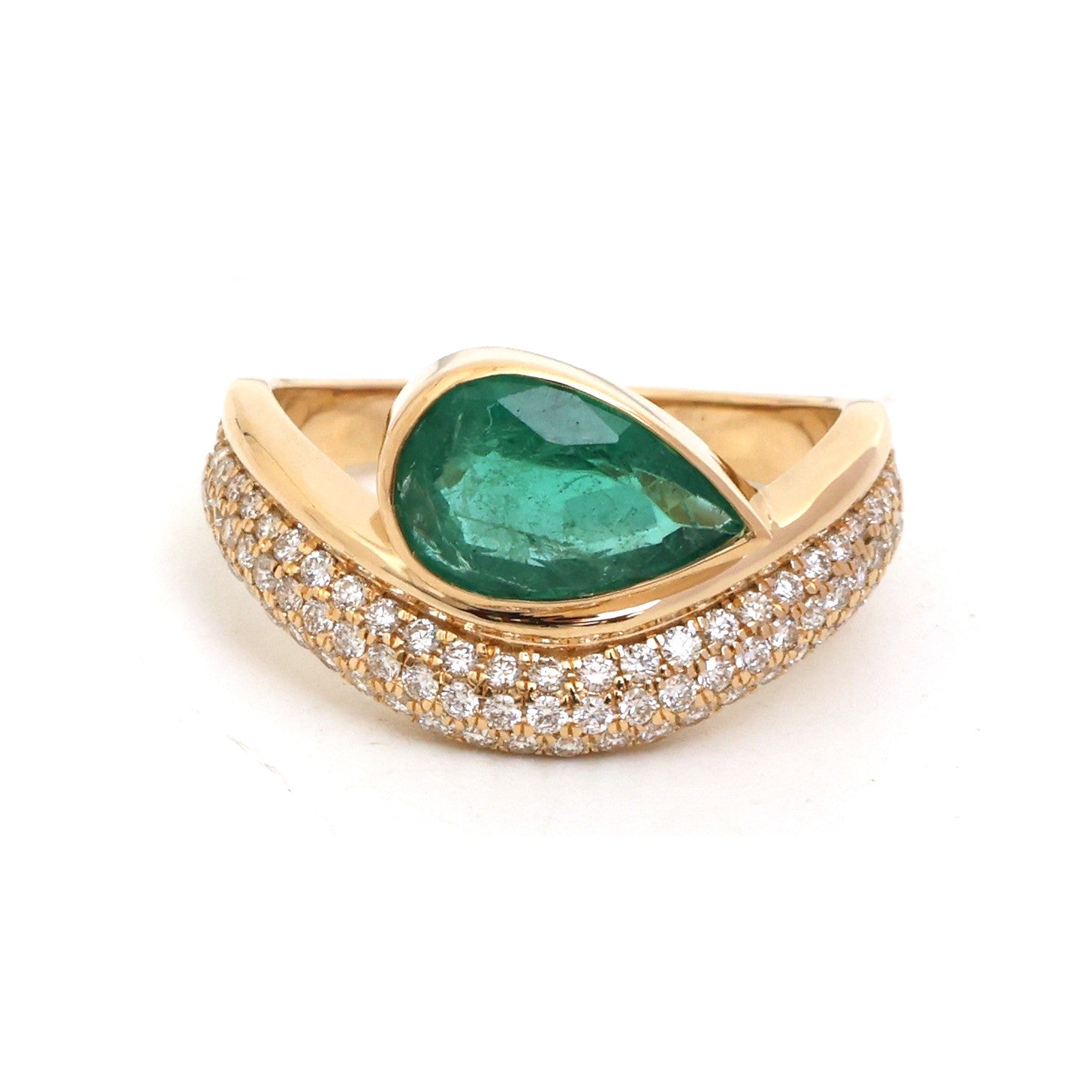 JPRG-4812/11735 Emerald Diamond Ring | 18K