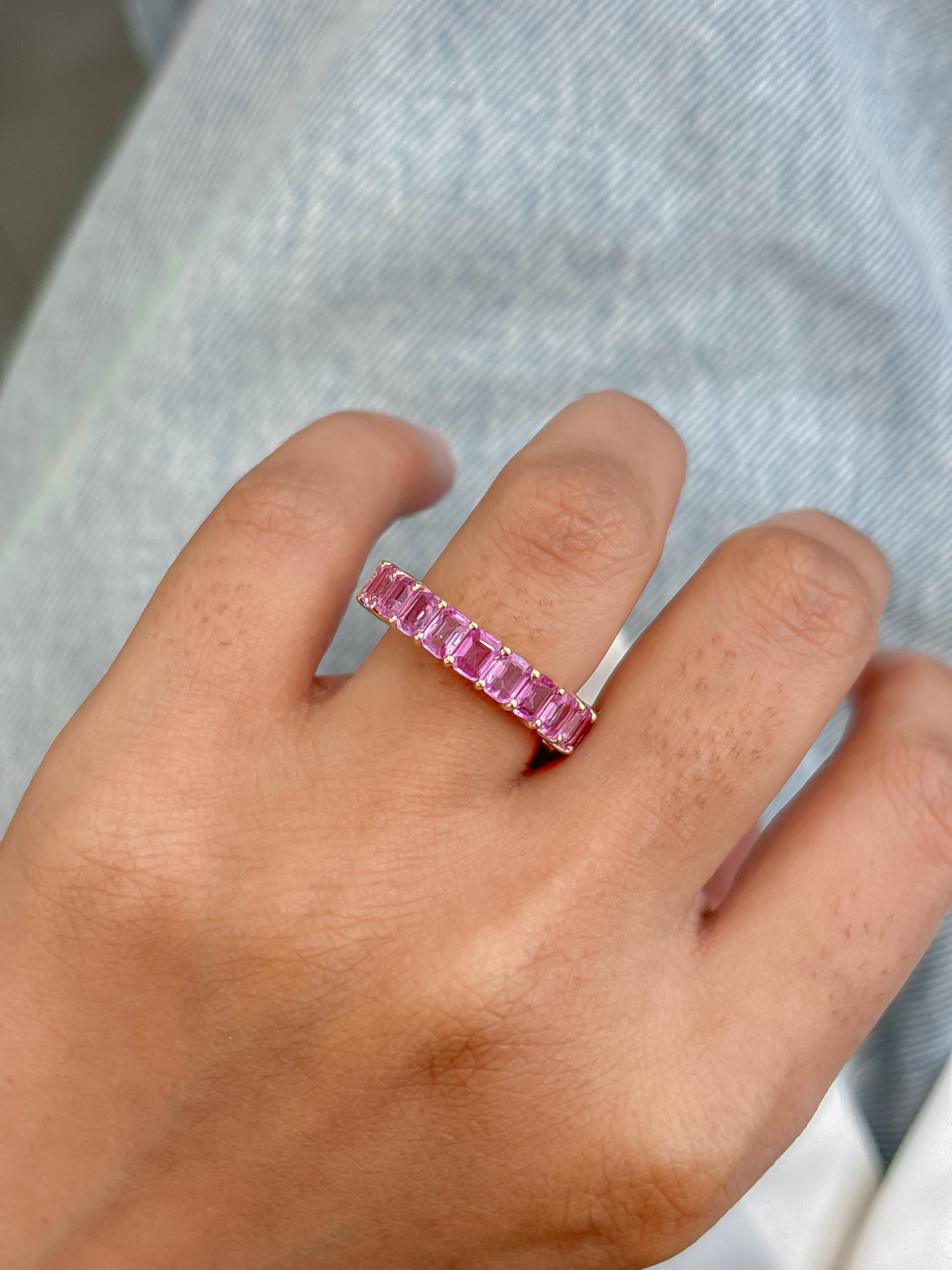 JPRG-4823/11777 Pink Sapphire Ring | 14K