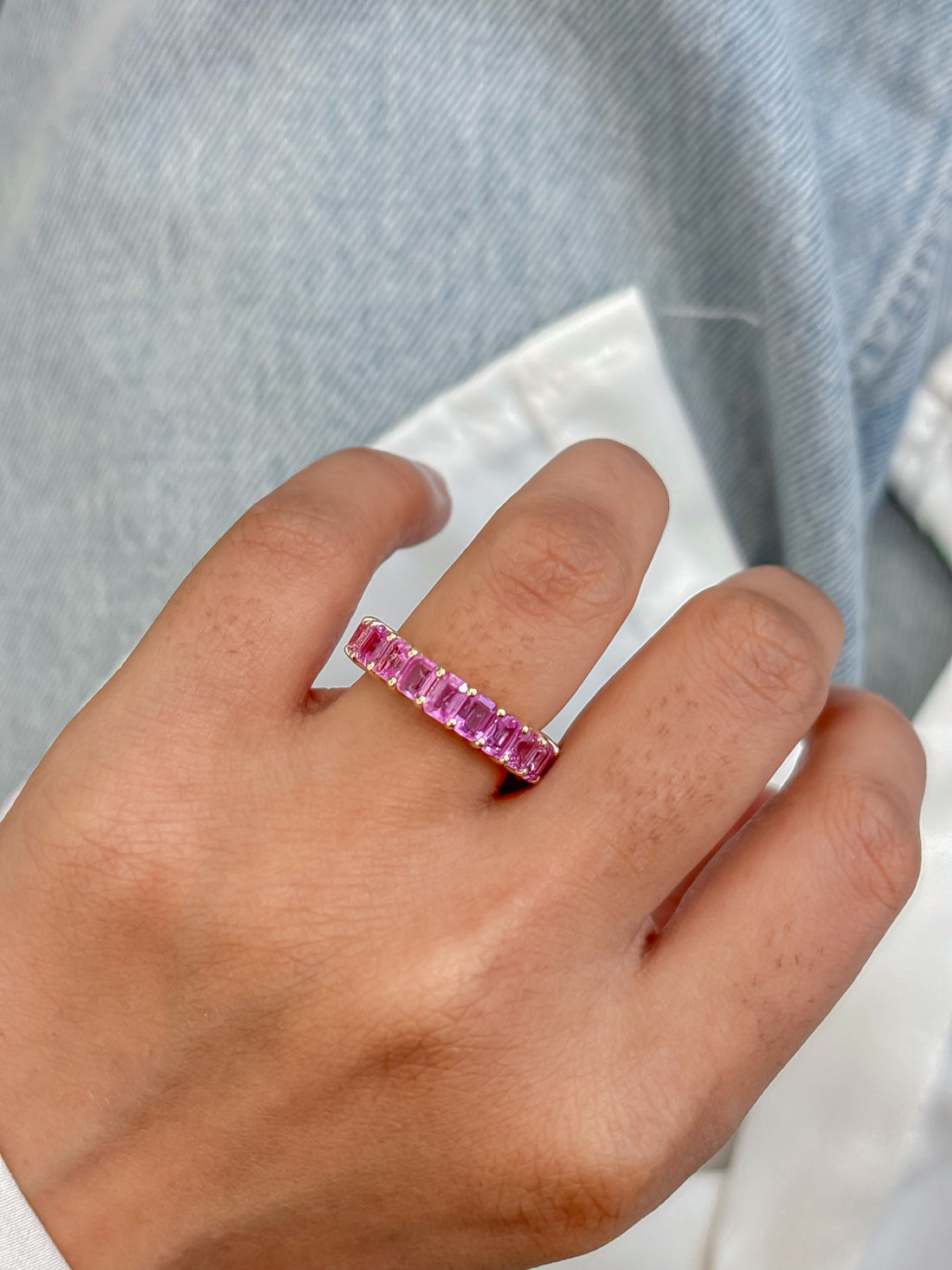 JPRG-4824/11778 Pink Sapphire Ring | 14K